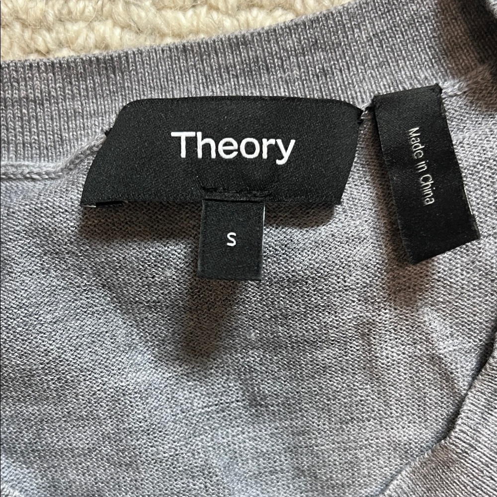 Theory Regal Wool Sweater Tees Sz S - two for $65 - Picture 2 of 14